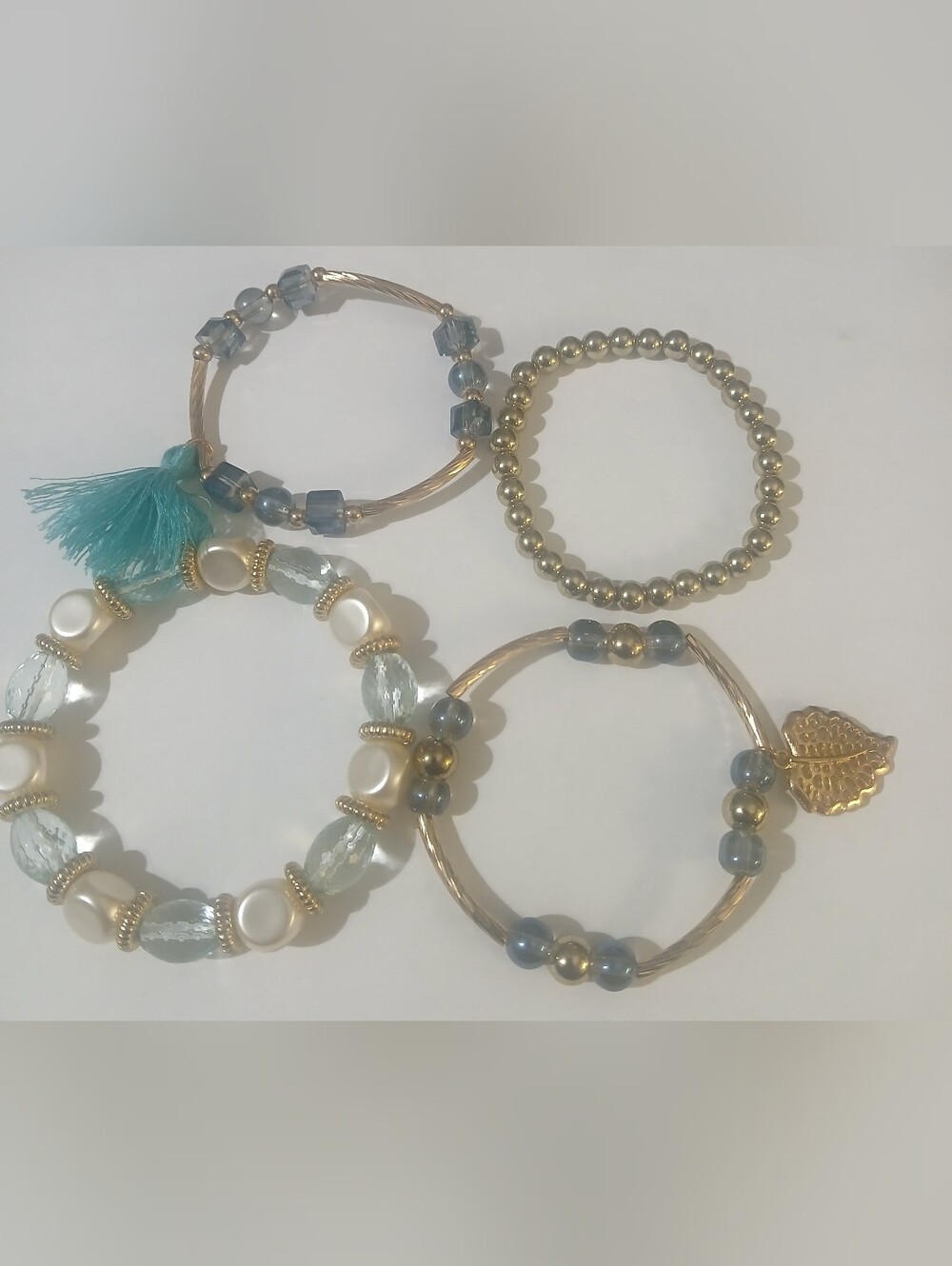 Handmade Blues Bracelet Set Stretch